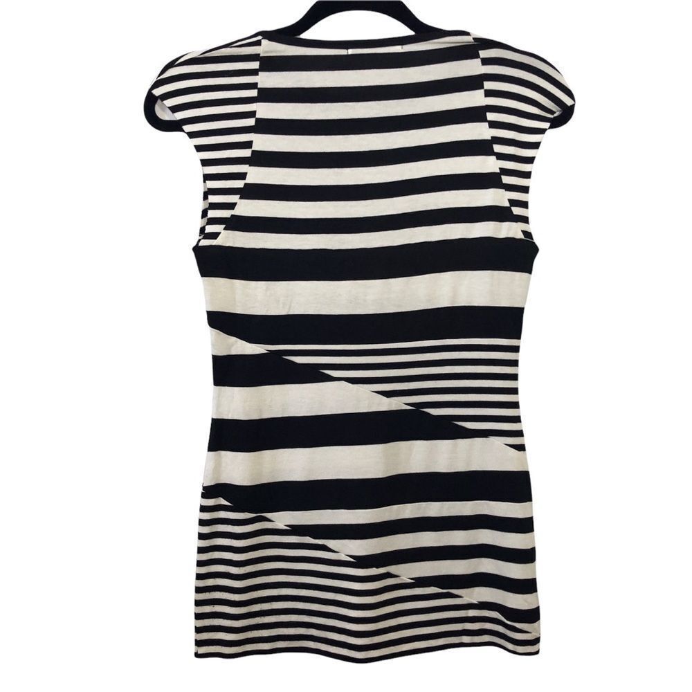 Bailey 44 Black and White Short Sleeve Top - Picture 2 of 7